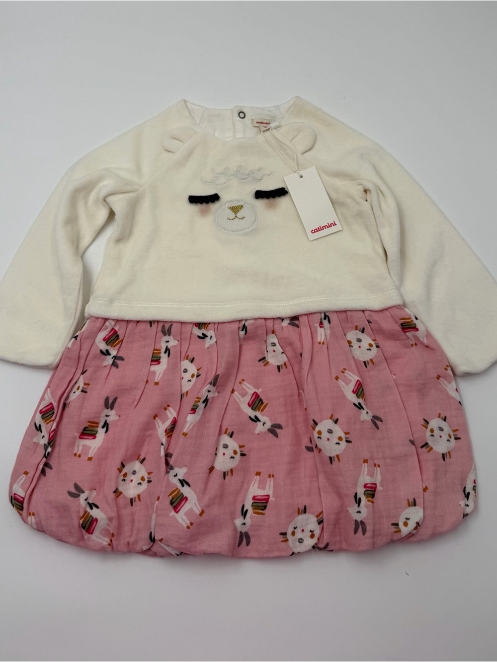 Catimini llama print dress size 18M